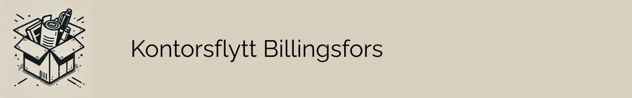 Kontorsflytt Billingsfors