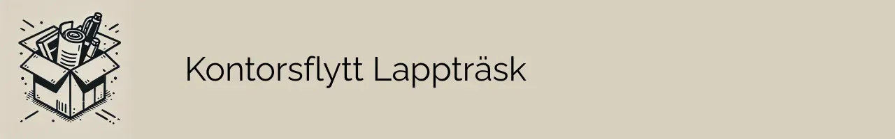 Kontorsflytt Lappträsk