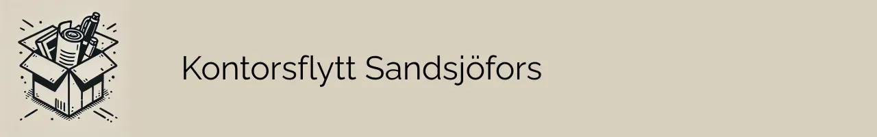 Kontorsflytt Sandsjöfors